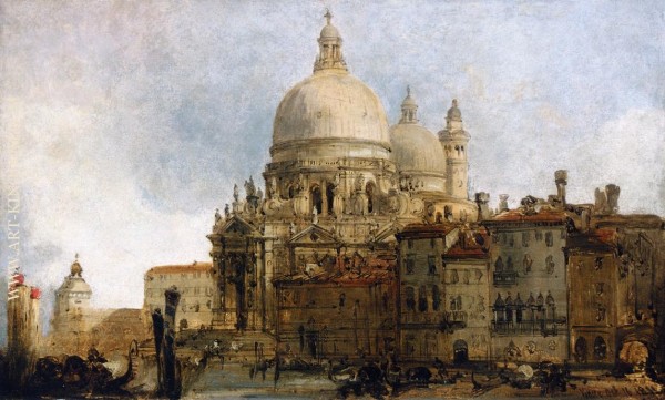 View of the Church of Santa Maria della Salute by David Roberts